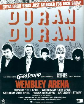 [Duran Duran tour poster]