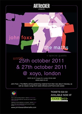 [John Foxx & The Maths gig poster]