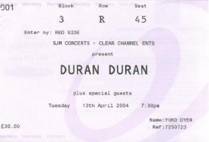 [Duran Duran ticket]
